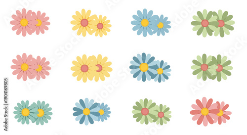 Collection of AI processor icons with different designs