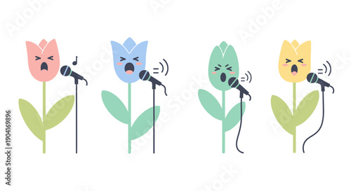 Collection of flat design icons for wireless technology and digital devices