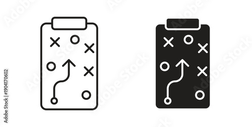 Planning icon symbol vector graphic designs on white. Best for ui Design