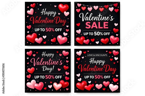 Festive Heart Graphics with Discounts - Valentine’s Day Sale
