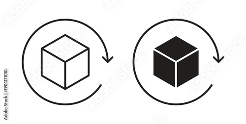 Return purchase icon symbol vector graphic designs on white. Best for ui Design