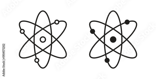 Science icon symbol vector graphic designs on white. Best for ui Design