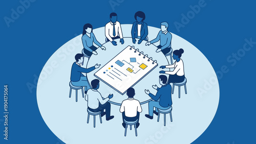 Team Brainstorming Session with Business Meeting Participants