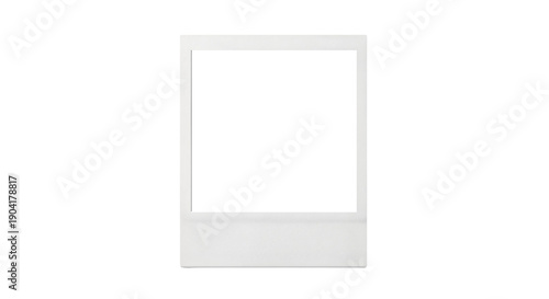 Photos Blank Polaroid photo frame, white, isolated on transparent background, png, for