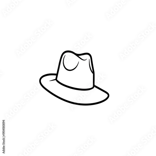 Fedora Hat Illustration