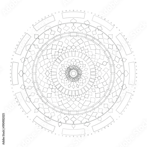 Floral Mandala Design, Vector, Illustration