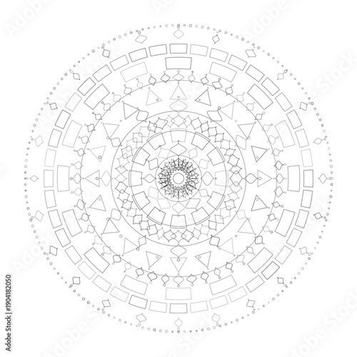 Floral Mandala Design, Vector, Illustration