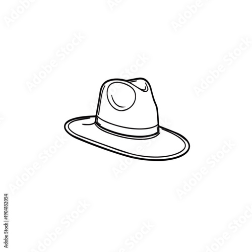 Fedora hat illustration