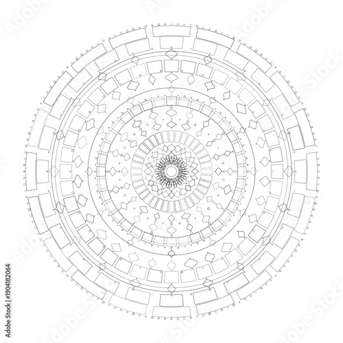 Floral Mandala Design, Vector, Illustration