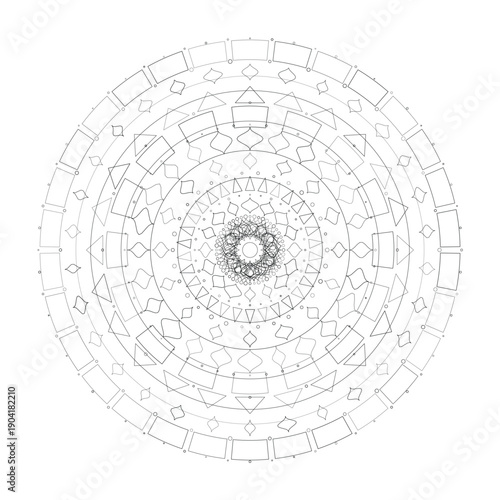 Floral Mandala Design, Vector, Illustration