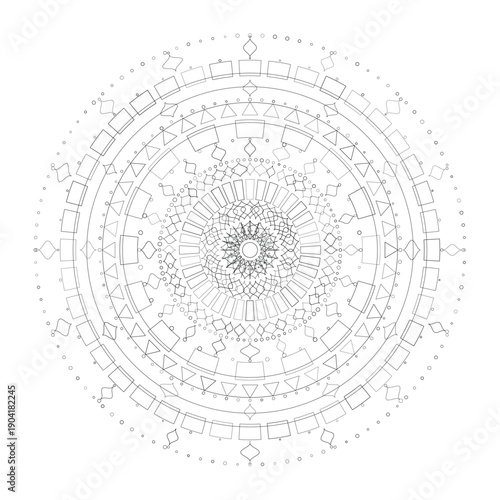Floral Mandala Design, Vector, Illustration