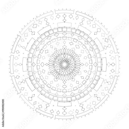 Floral Mandala Design, Vector, Illustration