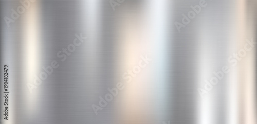 Brushed stainless steel texture with vertical silver gradient light reflections