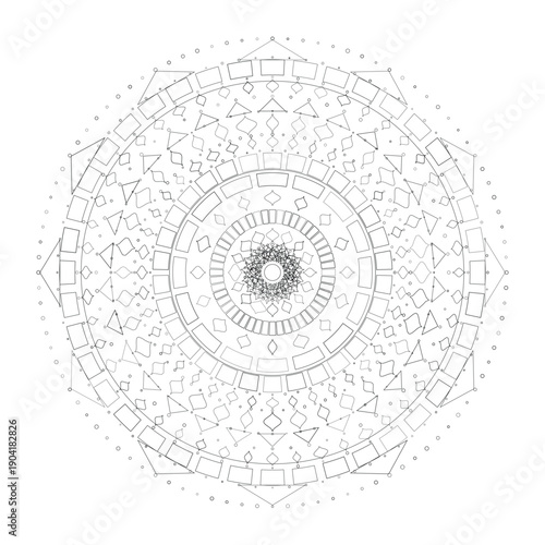 Floral Mandala Design, Vector, Illustration