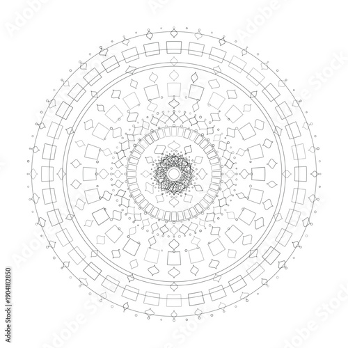 Floral Mandala Design, Vector, Illustration