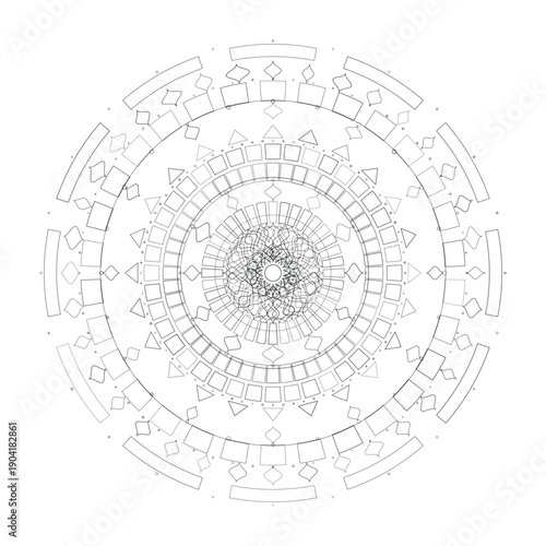 Floral Mandala Design, Vector, Illustration