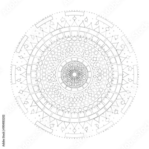 Floral Mandala Design, Vector, Illustration