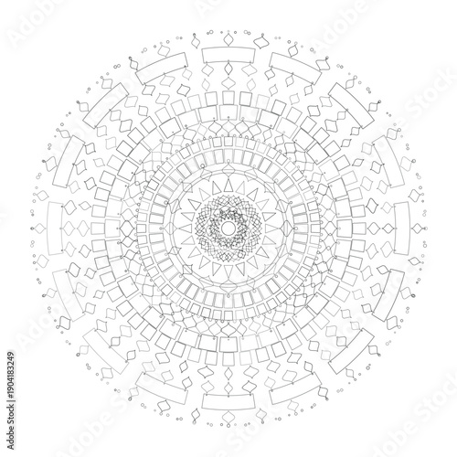 Floral Mandala Design, Vector, Illustration