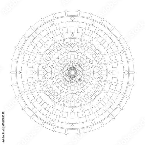 Floral Mandala Design, Vector, Illustration