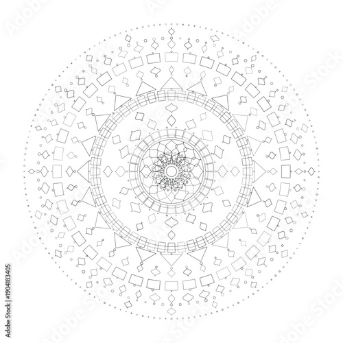 Floral Mandala Design, Vector, Illustration