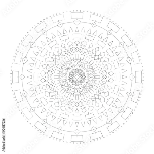 Floral Mandala Design, Illustration, Vector