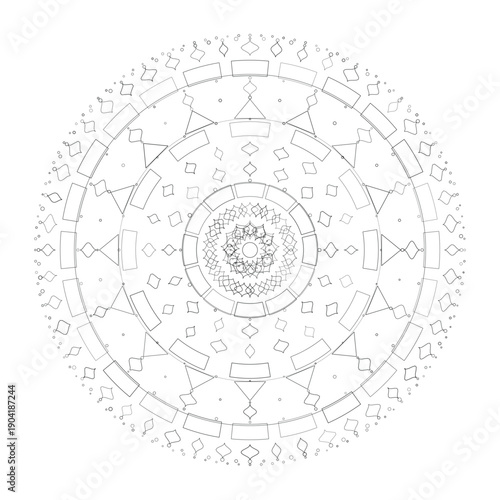 Floral Mandala Design, Illustration, Vector