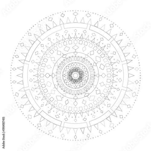Floral Mandala Design, Illustration, Vector