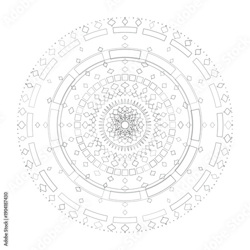Floral Mandala Design, Illustration, Vector