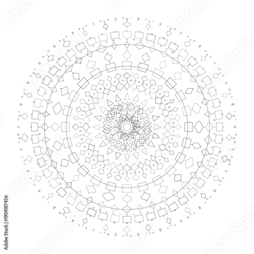 Floral Mandala Design, Illustration, Vector