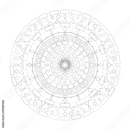 Floral Mandala Design, Illustration, Vector