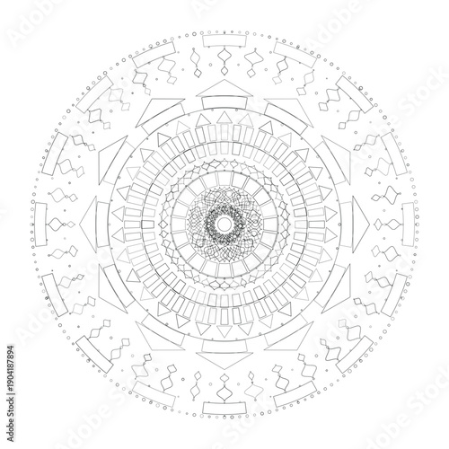 Floral Mandala Design, Illustration, Vector