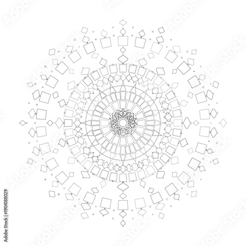 Floral Mandala Design, Illustration, Vector