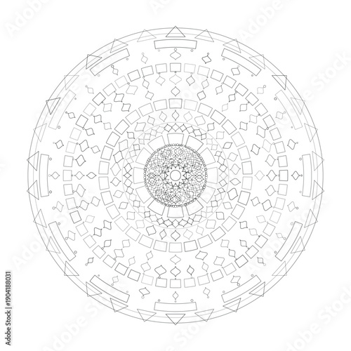 Floral Mandala Design, Illustration, Vector