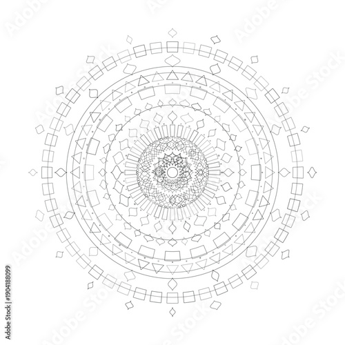 Floral Mandala Design, Illustration, Vector