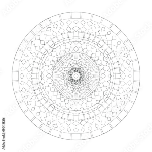 Floral Mandala Design, Illustration, Vector