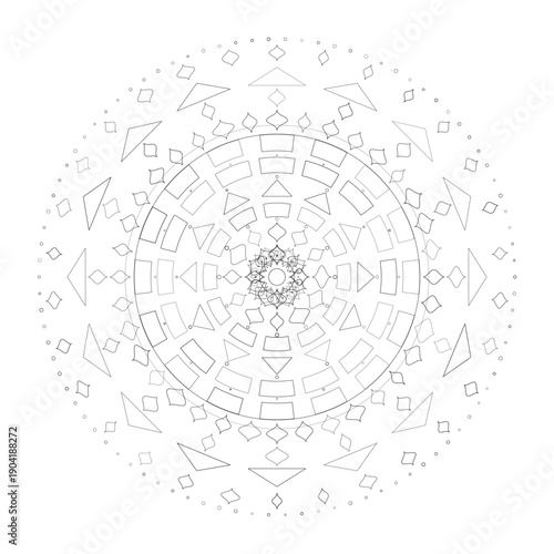 Floral Mandala Design, Illustration, Vector
