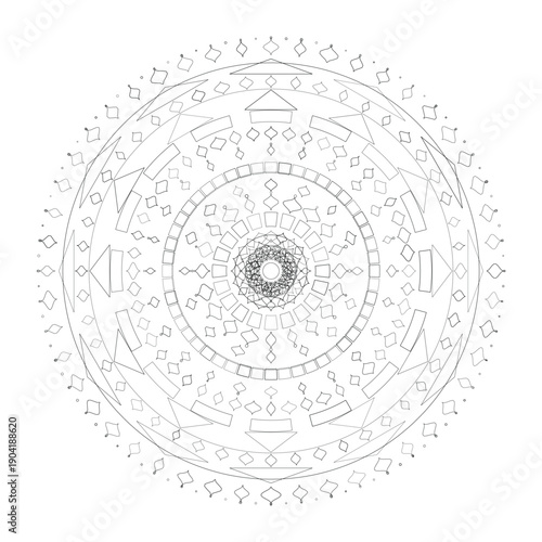 Floral Mandala Design, Illustration, Vector
