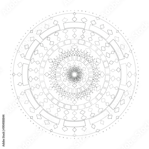Floral Mandala Design, Illustration, Vector