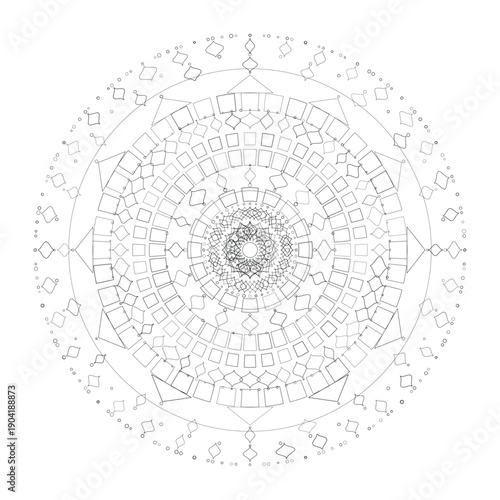 Floral Mandala Design, Illustration, Vector