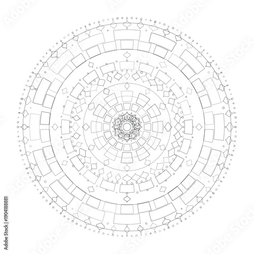 Floral Mandala Design, Illustration, Vector