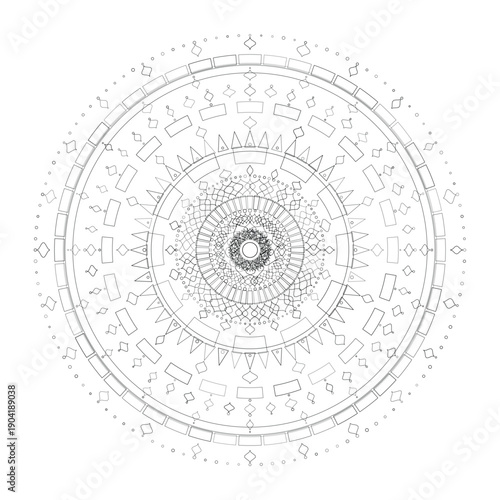 Floral Mandala Design, Illustration, Vector