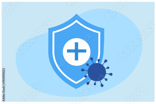 Medical health check. Stethoscope with medical check list board. Medical and health insurance concept vector illustration