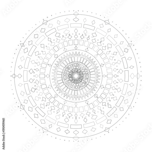 Floral Mandala Design, Illustration, Vector