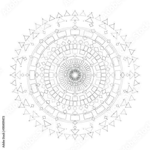 Floral Mandala Design, Illustration, Vector