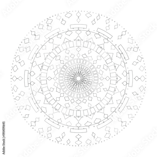 Floral Mandala Design, Illustration, Vector