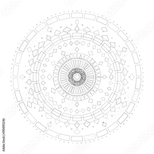 Floral Mandala Design, Illustration, Vector