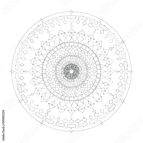 Floral Mandala Design, Illustration, Vector