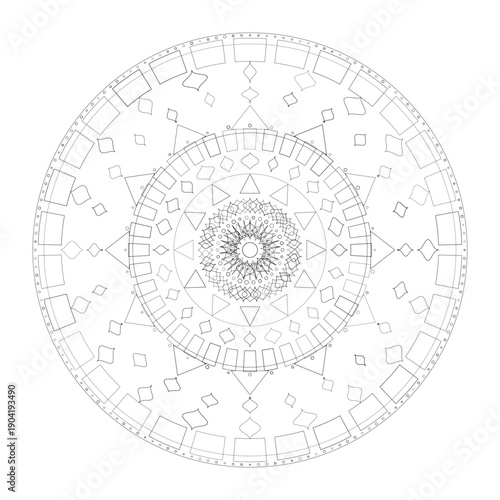 Floral Mandala Design, Illustration, Vector