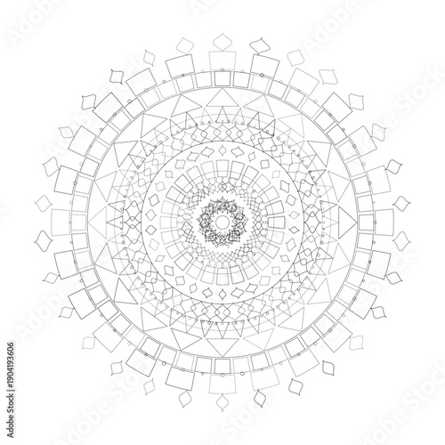 Floral Mandala Design, Illustration, Vector