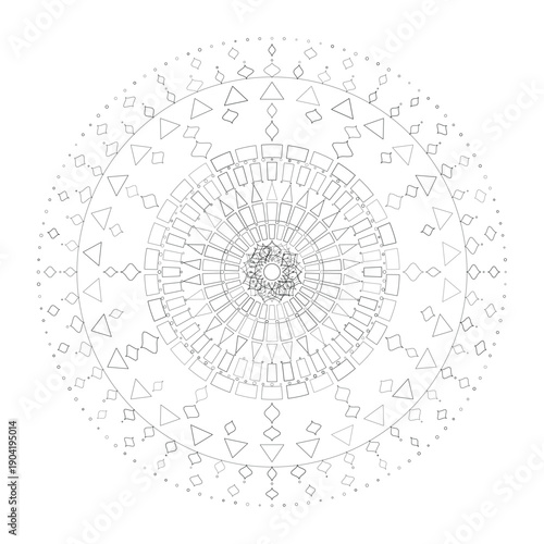 Floral Mandala Design, Illustration, Vector